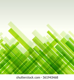 Green lines abstract transparent vector background concept illustration