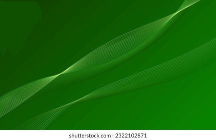 green lines curve wave smooth gradient abstract background