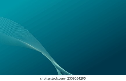 green lines curves waves with soft gradient asbtract background