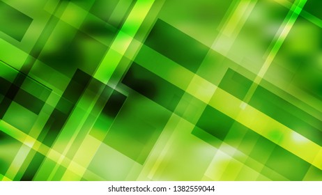 Green Lines Stripes and Shapes Background Vector Graphic