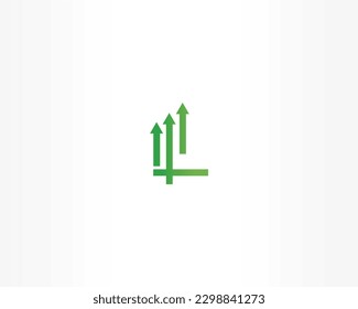 green and lines vector concept logo design icon
