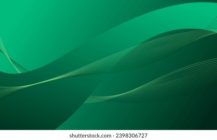 green lines wave curve soft gradient abstract background