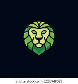 Green Lion Logo Design Inspiration Vector Stock Vector (Royalty Free ...