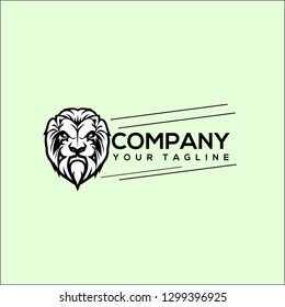 Green lion logo template, Green Lion logo design inspiration - Vector 