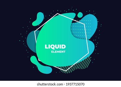 green liquid abstract element illustration