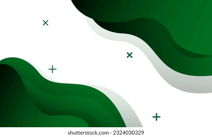Green liquid background design. Fluid shapes composition. Vector illustration