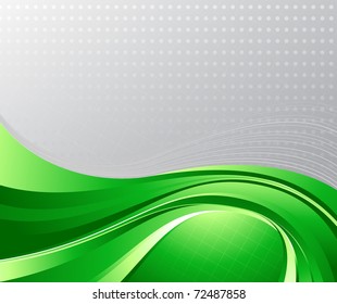 Green liquid background. Vector illustration