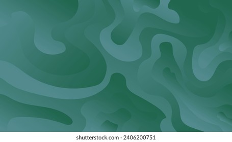 Diseño de fondo de color líquido verde. Composición de formas de gradiente fluido. Carteles de diseño futurista. Se puede usar para portar el vector Eps10 de página, afiche o panner.