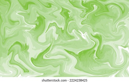 Green liquid marbling paint texture background fluid painting abstract