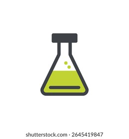 Green liquid reacts inside chemical flask isolated illustration - Powered by Shutterstock - Get 15% off with code: PIKWIZARD15