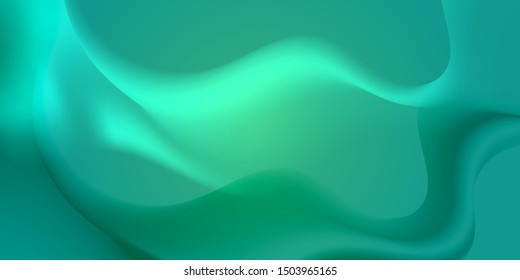 Green liquid type background. Gradient background vector file.