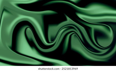 Grüner Liquify-Effekt, abstrakter Hintergrund. Modernes Liquify. Abstrakter Hintergrund mit Linien.	