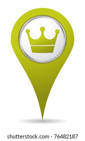 green location crown icon