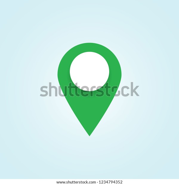 Green Location Pin Map Pointer Icon Stock Vector (Royalty Free ...
