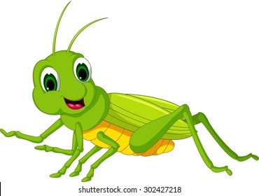 Green Locust Cartoon Stock Vector (Royalty Free) 302427218 | Shutterstock