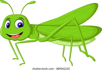 green locust cartoon