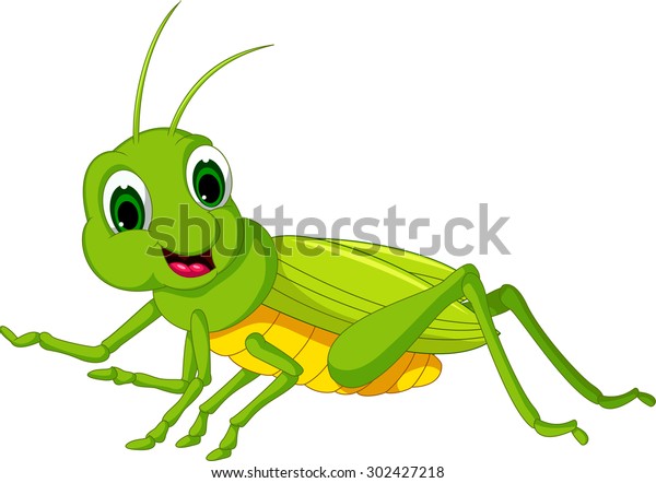 Green Locust Cartoon Stock Vector (Royalty Free) 302427218 | Shutterstock