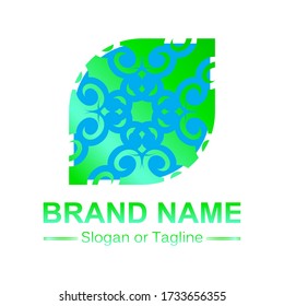 Green Logo Design with Natural Color. Creative Concept Ideas of  Business or Company Plan.