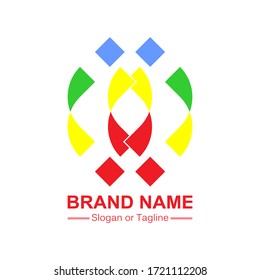 Green Logo Design with Nature Color. Creative Concept Ideas of  Business or Company Plan.
