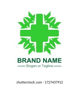 Green Logo Design with Nature Color. Creative Concept Ideas of  Business or Company Plan.