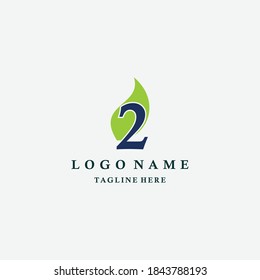 green logo design template elements