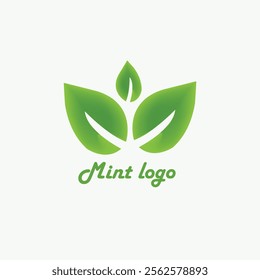green logo design. vector logo template of a circle