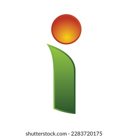 i green logo icon template