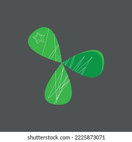  Green logo icon vector template, you can edit and use in your projects t-shirt,POD,book cover,logo