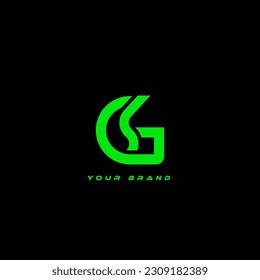 Green logo with the letter gs on it