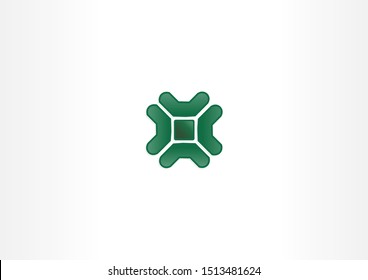 Green Logo Symbol Element Abstract design