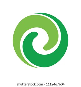 Green lollipop logo concept