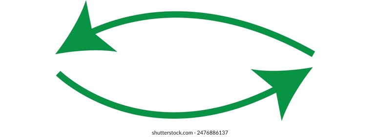 green long arrow icon. Arrow pointing . long Arrow vector . arrow or web design.