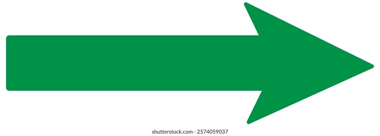 green long arrow . Long arrow icon. long arrow vector. flat style Arrow  on a white background. vector illustration eps 10.