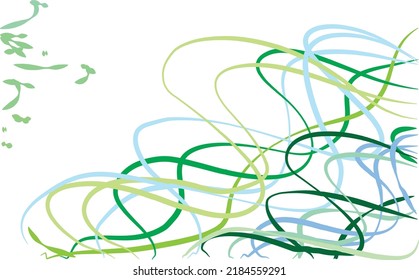 Green long line irregular pattern background for design.