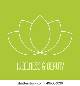 Green lotus icon