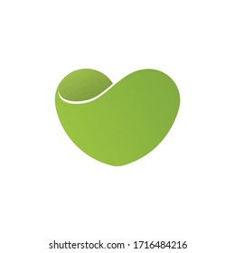 the green love logo concept