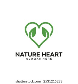 green love logo vector template illustration