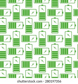 Green Low battery power icon texture with white square background