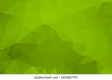 Green Low poly crystal background. Polygon design pattern. environment green Low poly vector illustration, low polygon background.