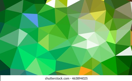 Green Low polygon banner