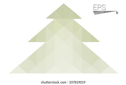 Green low polygon style christmas tree vector illustration consisting of triangles . Abstract triangular polygonal origami or crystal design of New Years celebration. Isolated on white background. Green low polygon style christmas tree vector illustration consisting of triangles . Abstract triangular polygonal origami or crystal design of New Years celebration. Isolated on white background.