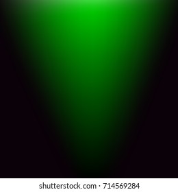 Green Luminous Ray in the Dark . Abstract Background . Template for your Design . Isolated Vector Illustration