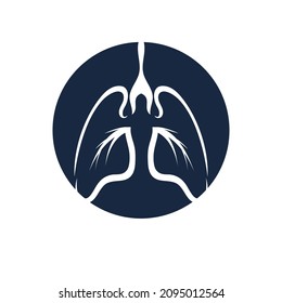 Green Lungs vector logo illustration design template