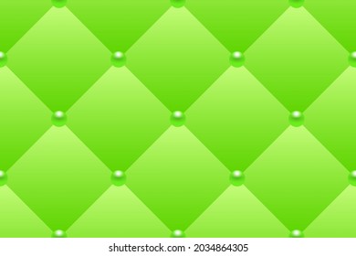 Green luxury background with beads and rhombuses. Vector illustration. 