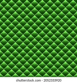 Green luxury background with pearls and rhombuses. Vector illustration. 