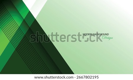 Green luxury background vector design. Green background with line and color gradation design. Suit for backdrop, banner, business card, presentation, certificate, award, brochure, poster, etc