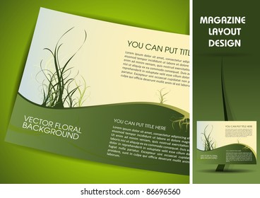 Green Magazine page design layout
