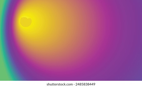 Green, magenta and Yellow color combination gradient background design.