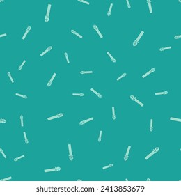 Icono del personal de Green Magic aislado sin fisuras en el fondo verde. varita mágica, cetro, palo, vara.  Ilustración vectorial