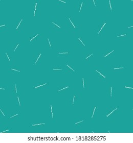 Green Magic wand icon isolated seamless pattern on green background. Star shape magic accessory. Magical power.  Vector Illustration